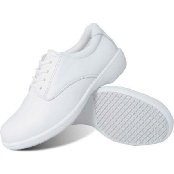 Lfc, Llc Genuine Grip® Women's Casual Oxford Shoes, Size 9.5W, White 425-9.5W